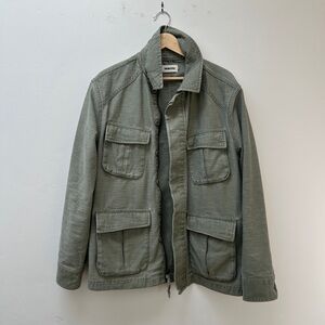 Taylor Stitch Surplus Jacket in Field Olive Reverse Sateen